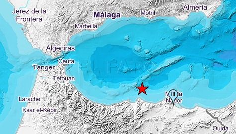 Un terremoto de madrugada en el Alborán Sur se siente en Melilla