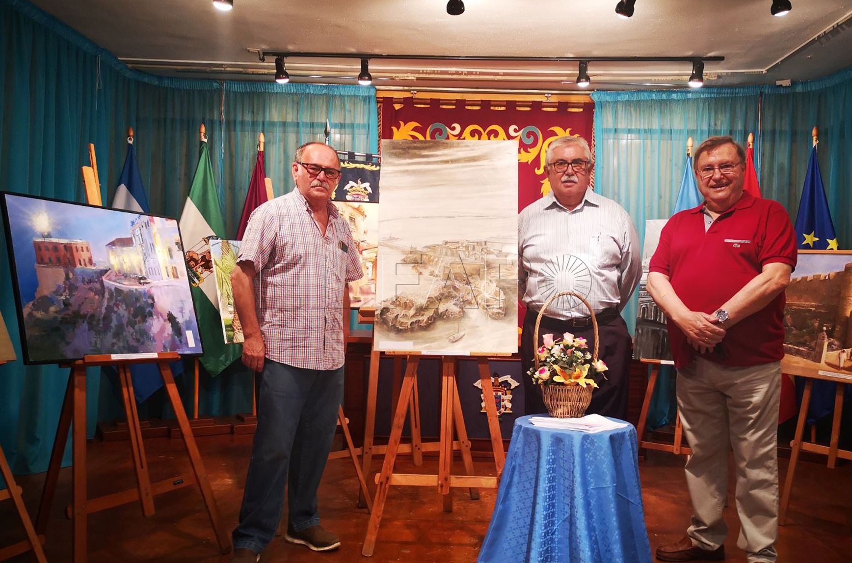 'Vista aérea muralla de Melilla', gana el certamen de pintura de la Casa de Melilla en Málaga