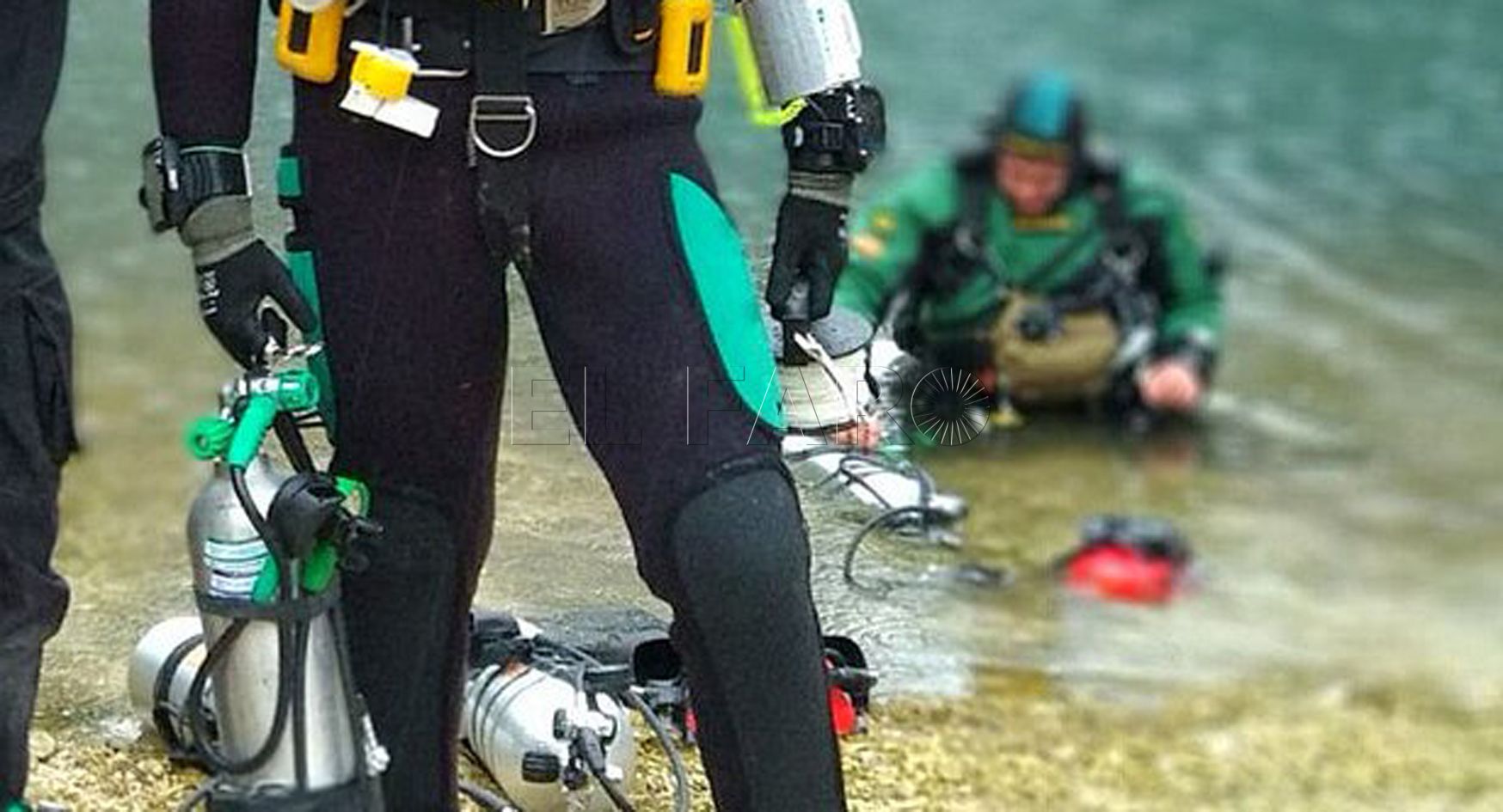 Buscan con cámaras subacuáticas y un robot al sargento de Melilla desaparecido en un embalse