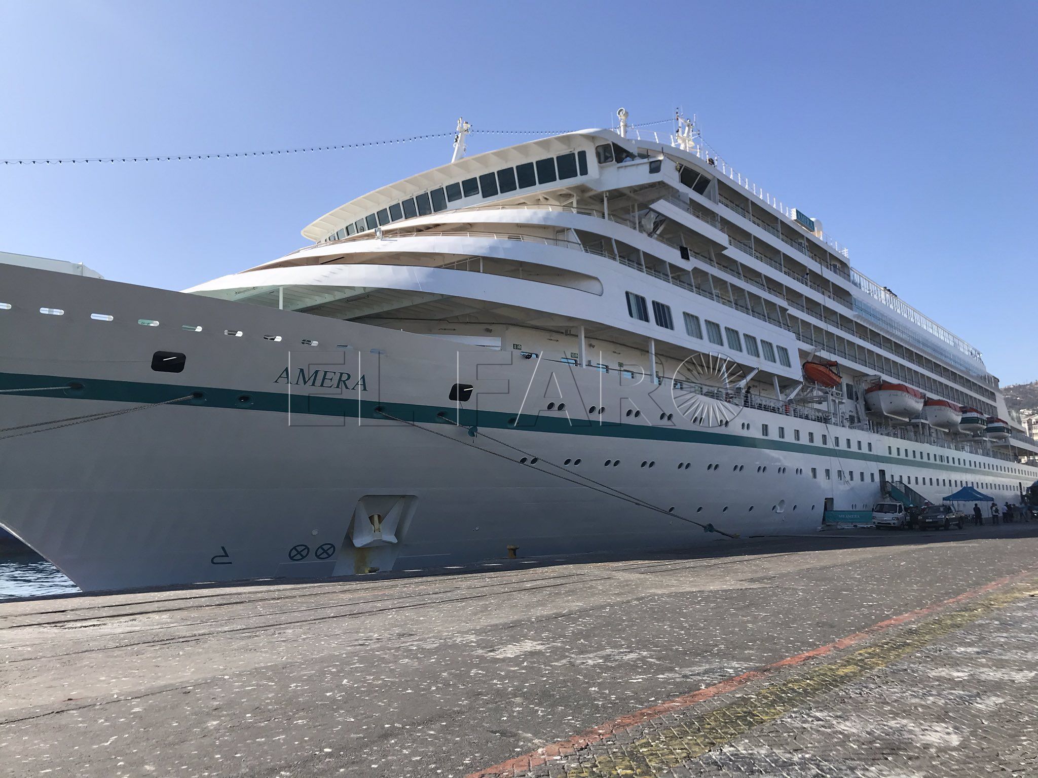 El crucero ‘Amera’ estará durante seis horas en Melilla