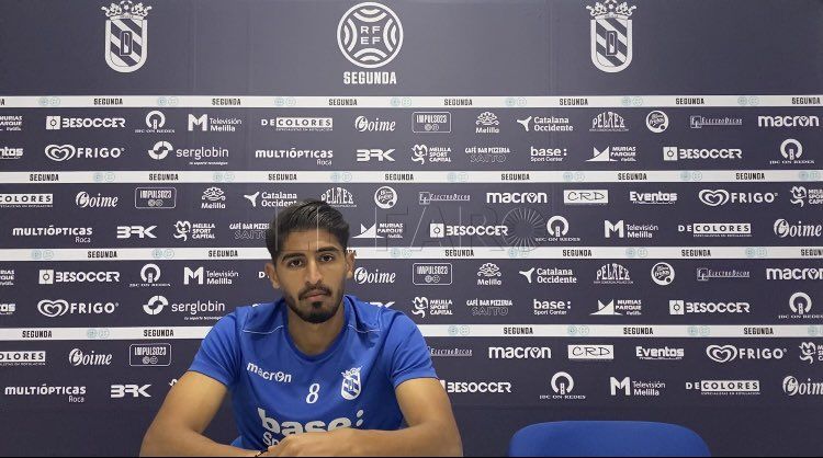 Chabboura, jugador del Melilla: “En ningún momento le perdimos la cara al partido”