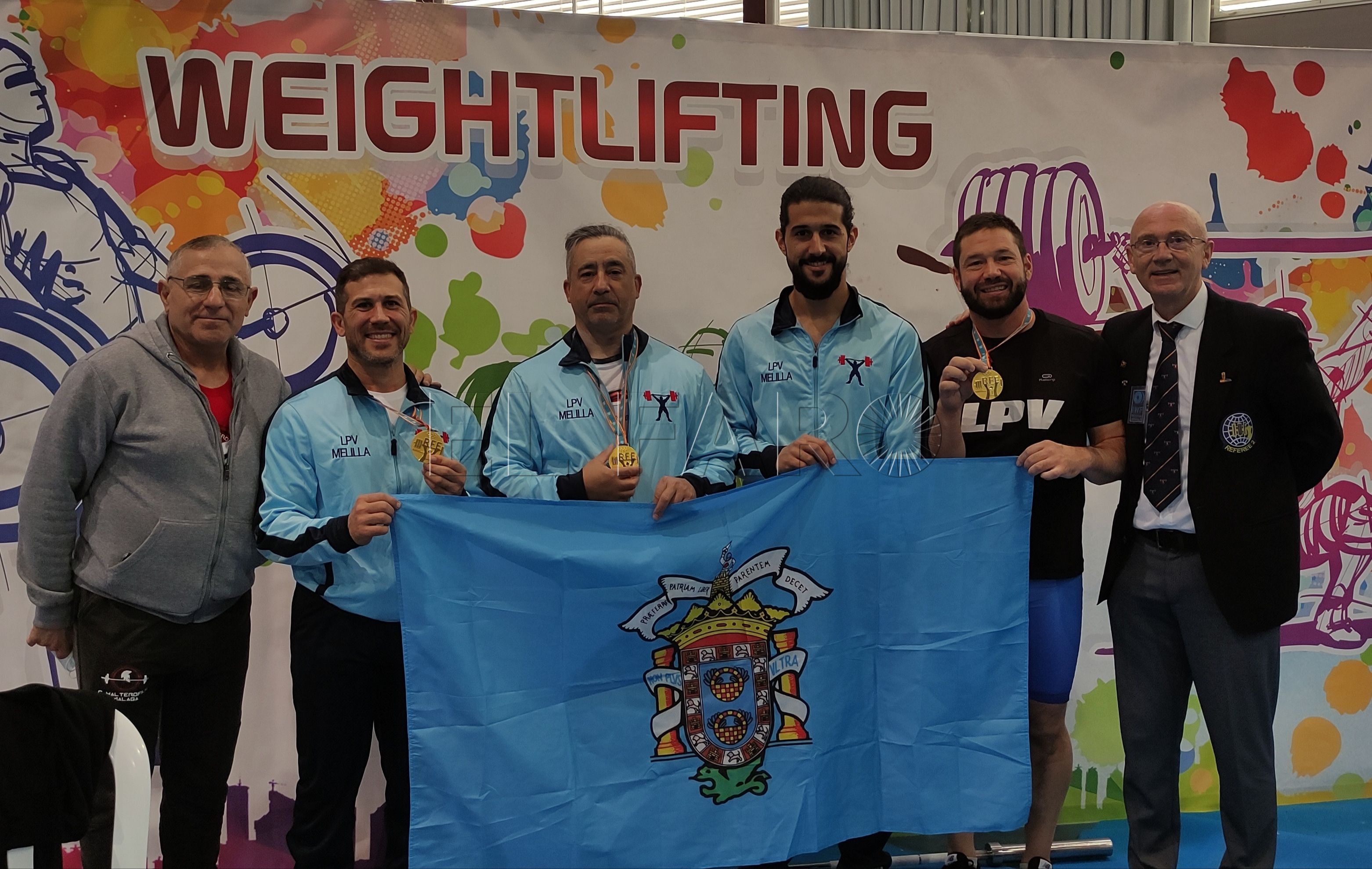 El LPV Melilla se trae tres medallas de oro de los Campeonatos de España Máster