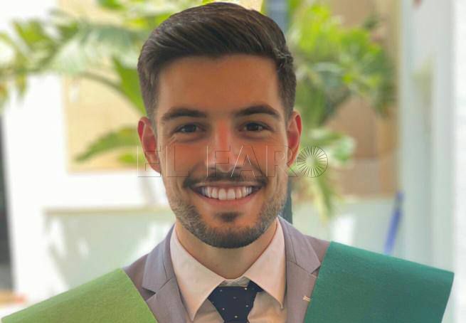 Antonio Feria. Estudiante de sexto curso del doble grado en Educación Primaria y Ciencias de la Actividad Física: "Destaco los lazos de amistad que he establecido con personas de Melilla y de toda España"