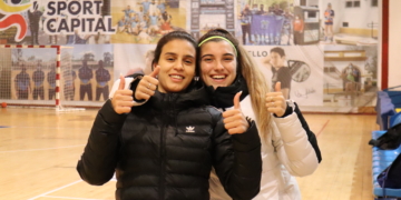 Lubna y Natalia, dos de las jugadoras melillenses del filial.