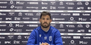 Kike López fue el encargado de acudir en la matinal de ayer jueves a la sala de prensa del Álvarez Claro.