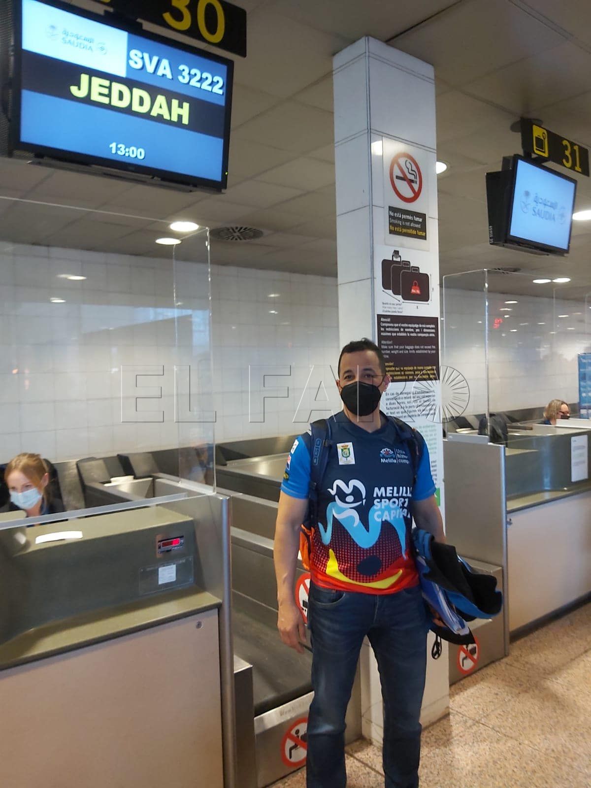El piloto melillense Rachid Al Lal ya se encuentra en tierras saudíes de cara al Dakar 2022
