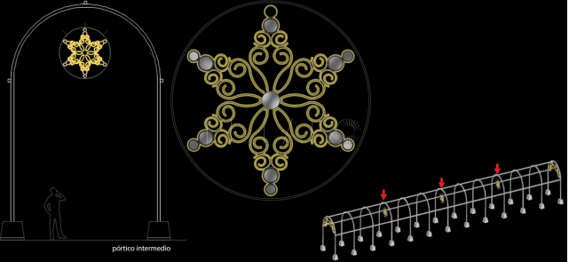 Así serán las luces de las fiestas de Melilla a partir del 2022