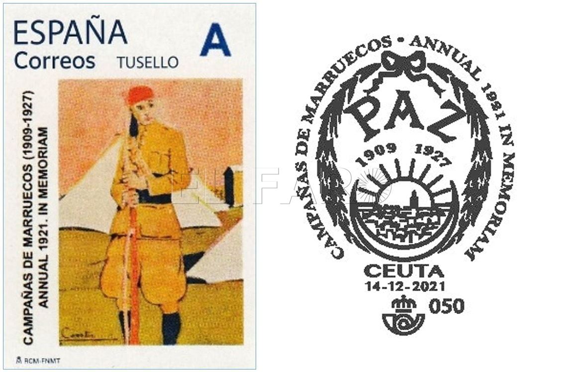 Correos emite un matasellos en memoria de los hechos ocurridos en Annual