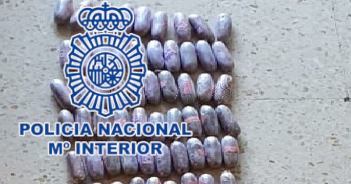 Detenido por volar de Melilla a Almería con 150 bellotas de hachís en sus intestinos