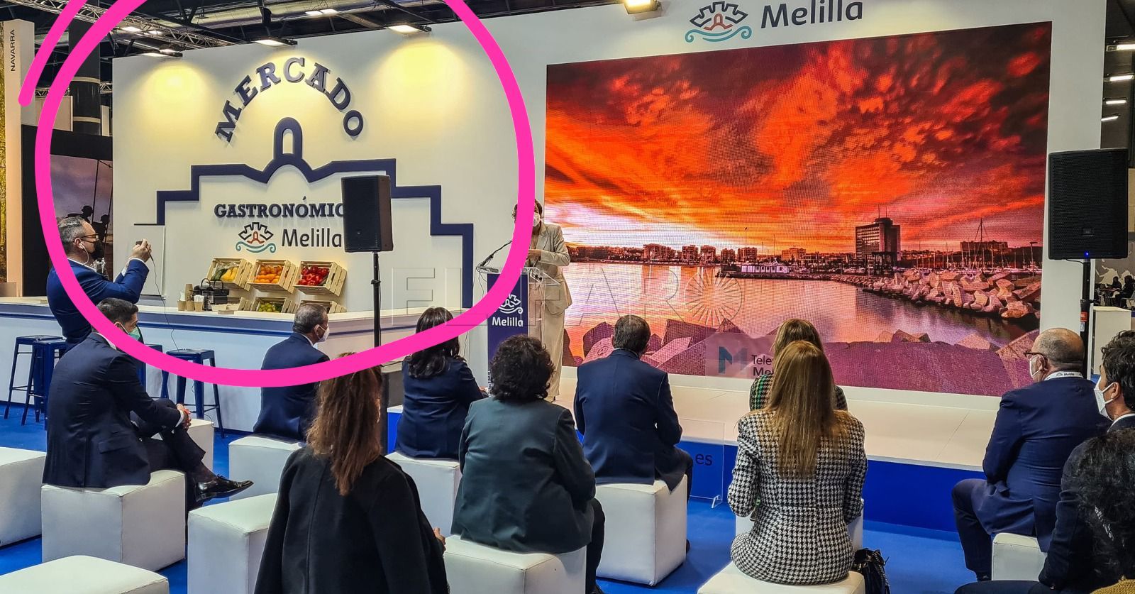 Melilla promete corvina con verduras en Fitur