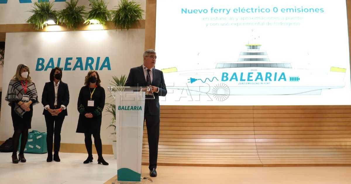 Balearia construye el primer barco eléctrico libre de emisiones contaminantes