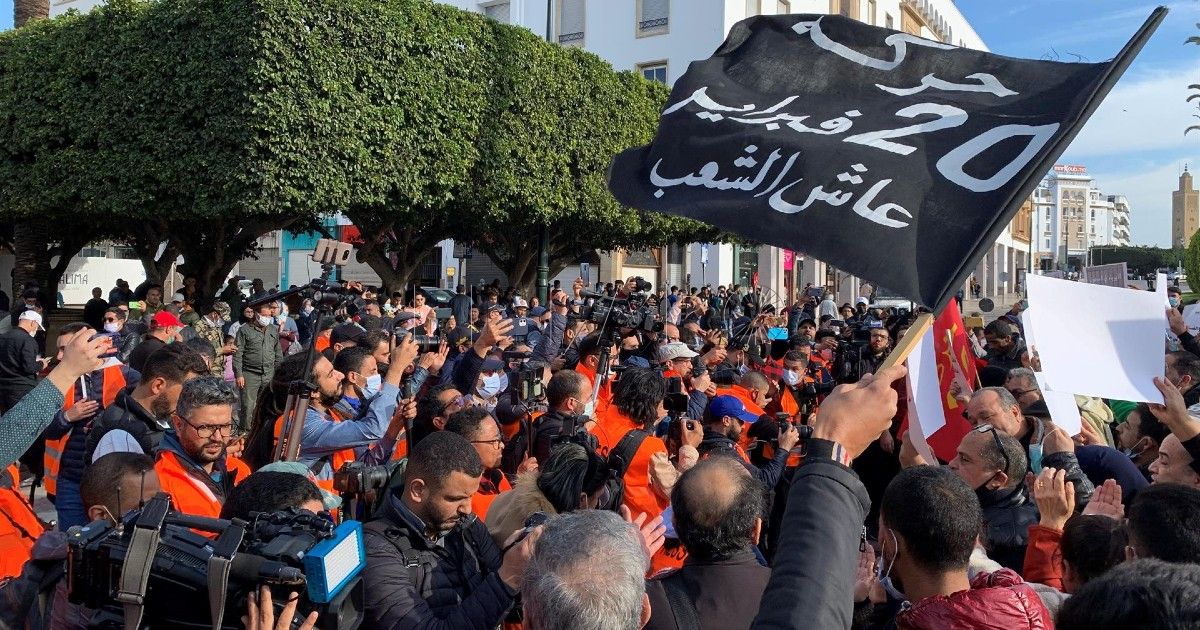 Celebran en todo Marruecos aniversario del Movimiento 20F con demandas sociales