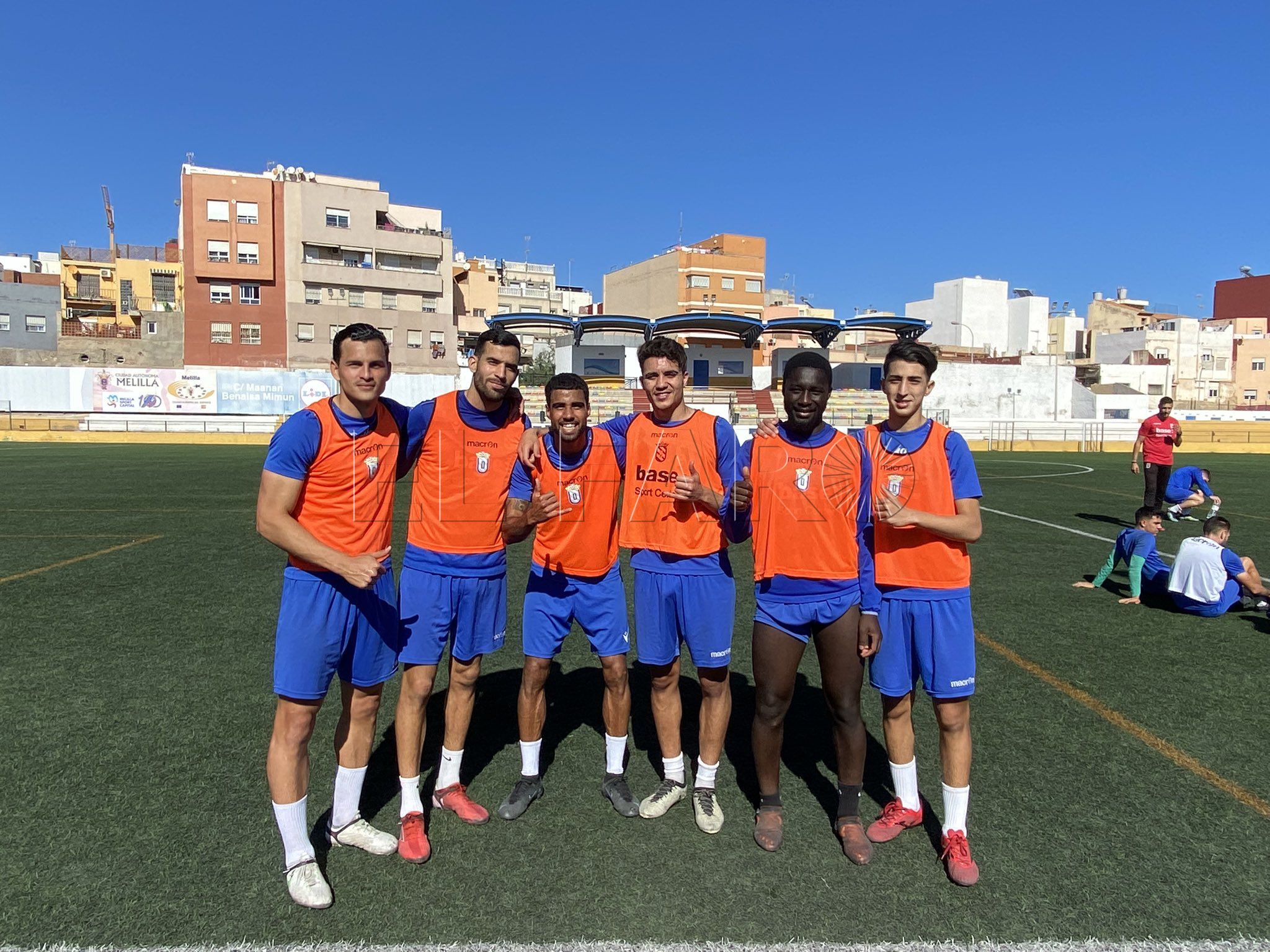 Endika Irigoyen y Momodou Cham realizan su primer entrenamiento con el Melilla