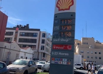 Gasolinera de Melilla en enero de 2022.