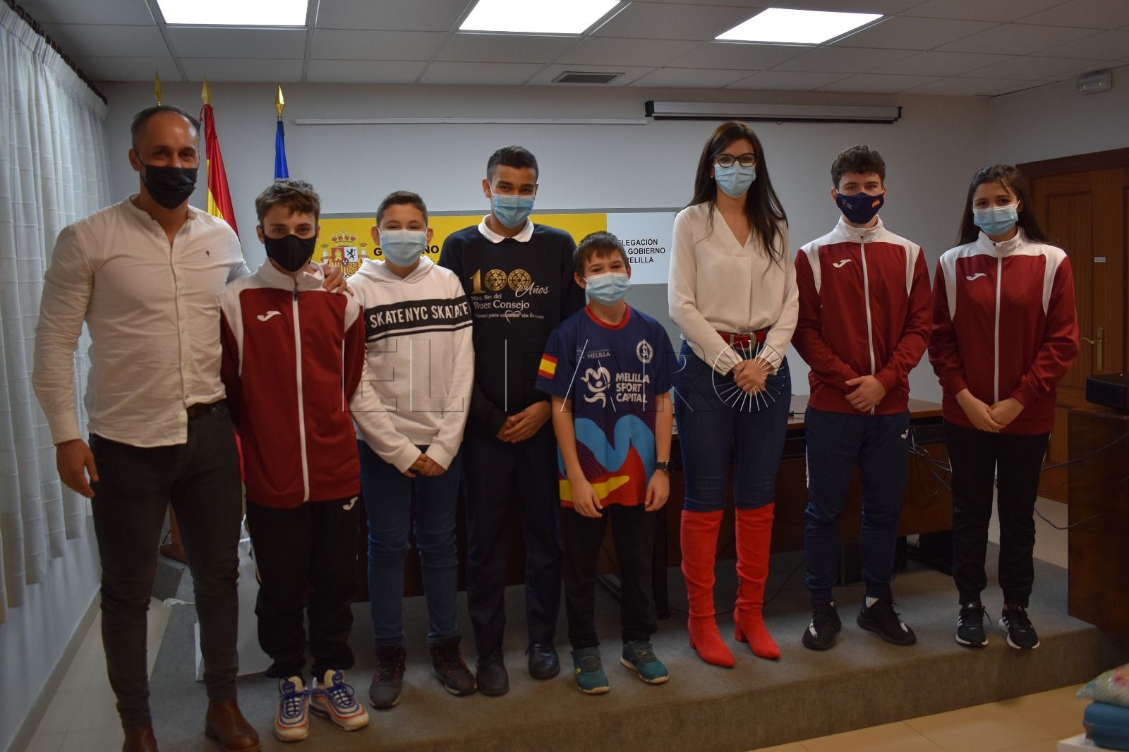 Sabrina Moh traslada el apoyo del Gobierno a los medallistas melillenses