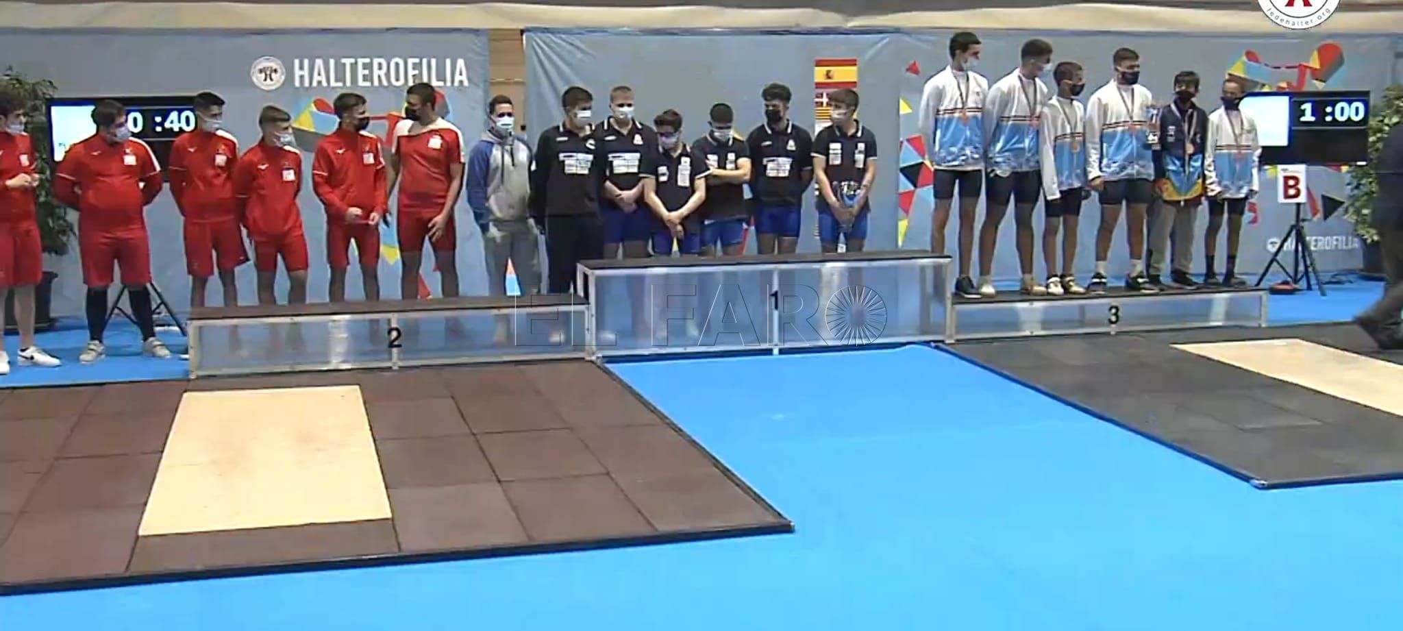 El Club Olimpo Fénix de Melilla de Halterofilia logra el bronce en el Nacional