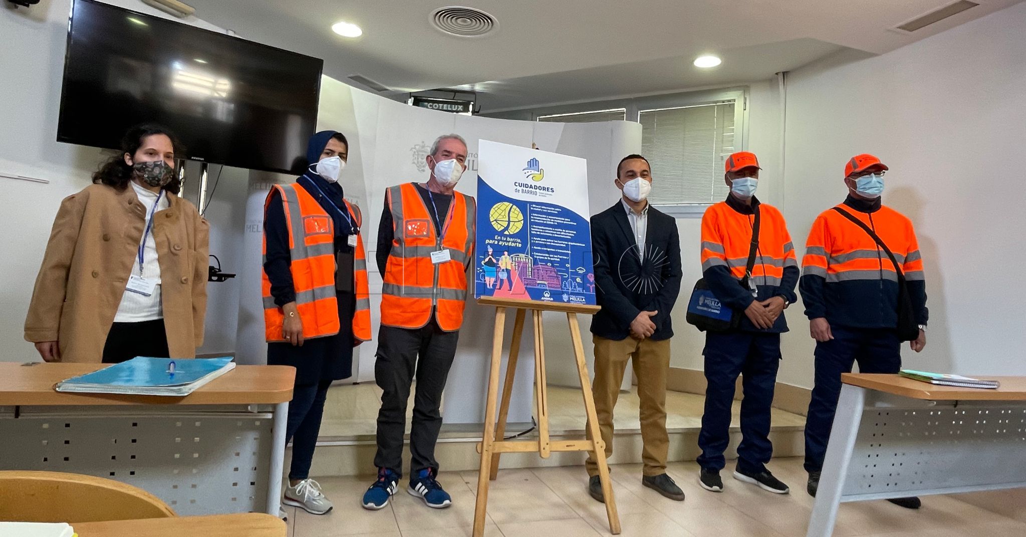 Los cuidadores de barrio ayudarán en los distritos de Melilla con menos tasa de vacunación