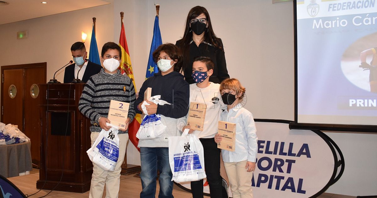 Sabrina Moh asiste a la Gala Final de la temporada 2021 de ciclismo en Melilla