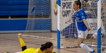 Silvina Nava celebró con ‘rabia’ el gol conseguido el pasado fin de semana frente a la escuadra de la Universidad de Alicante.