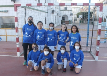 Imagen del equipo benjamín del CEIP Reyes Católicos.