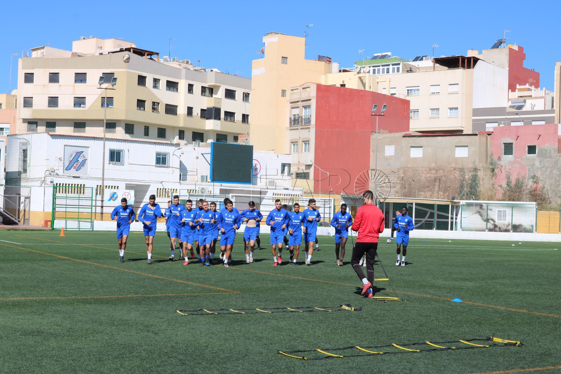 Reestreno en el trabajo tras el covid de la UD Melilla