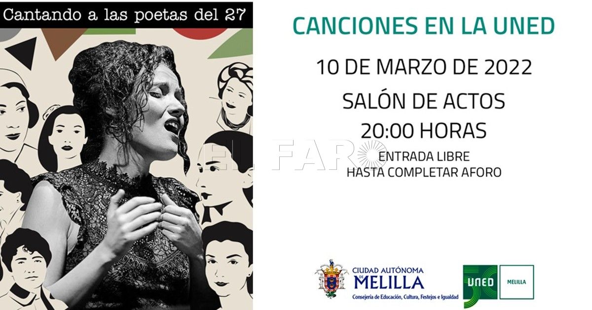 La UNED de Melilla inaugura ciclo de canciones protagonizadas por mujeres