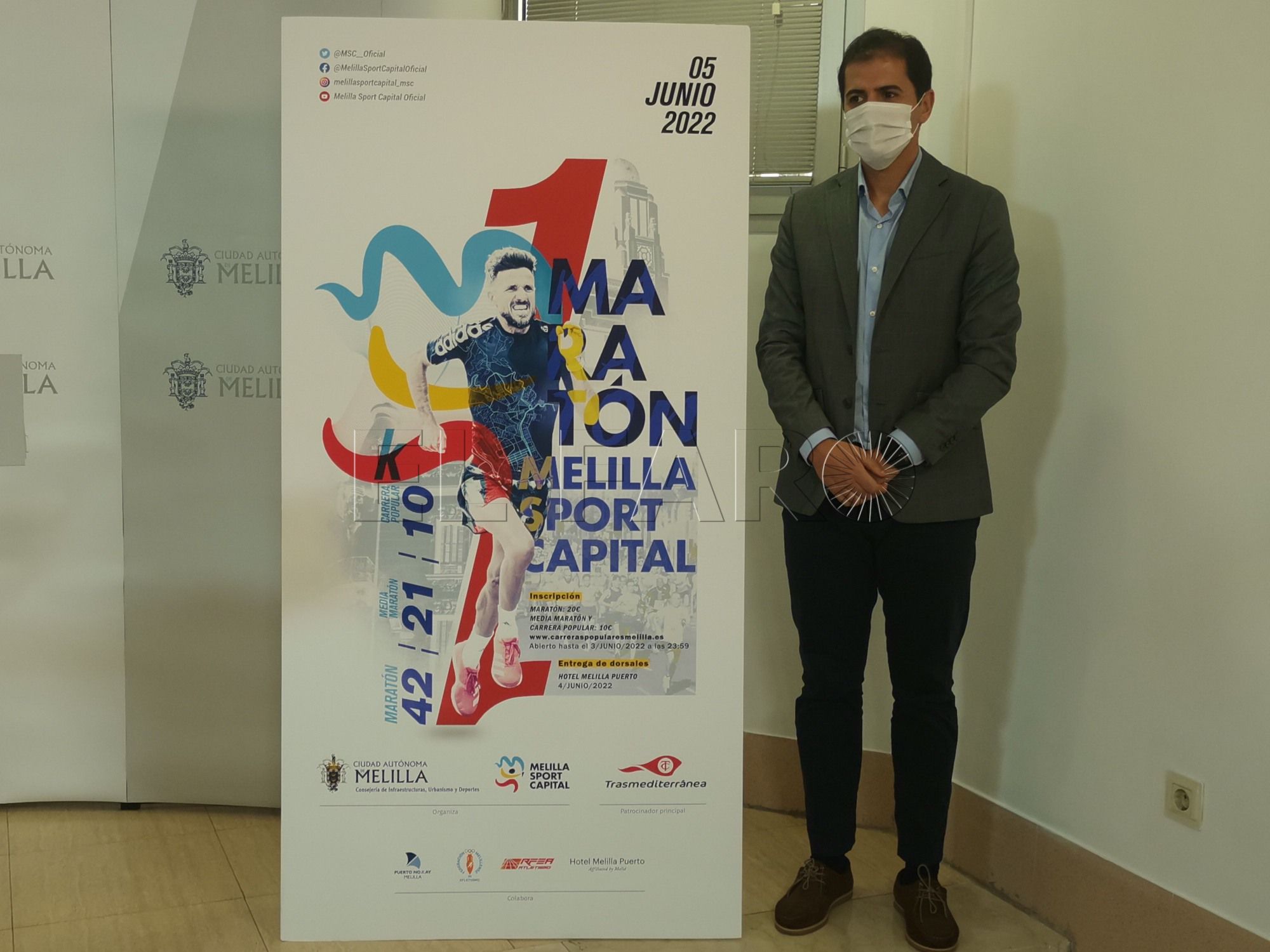 Rachid Bussian presenta la I Maratón Melilla Sport Capital