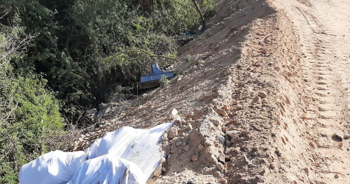 Melilla en Verde denuncia ante Defensa el relleno de escombros en la pista de carros