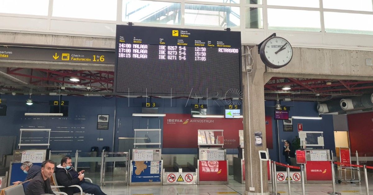 Retraso en los vuelos de Melilla