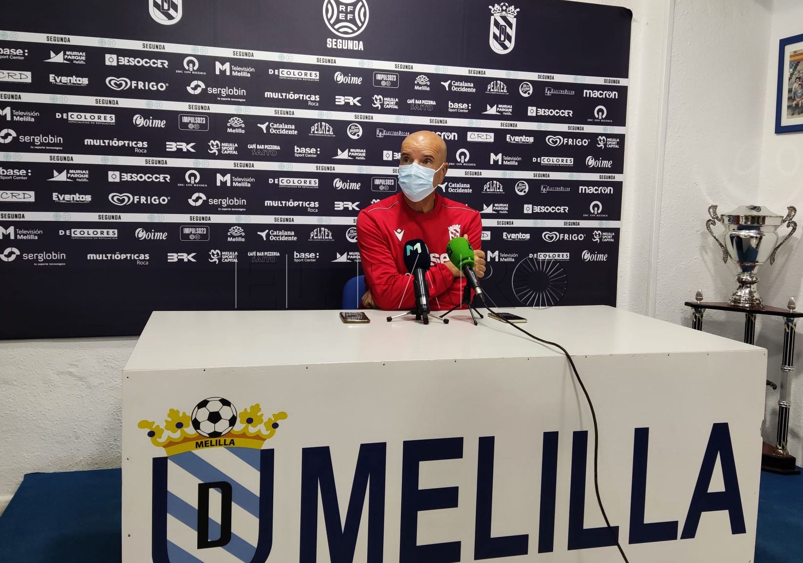 Miguel Rivera, entrenador del Melilla: “Lo que nos preocupa es el Levante y que nosotros seamos nosotros”