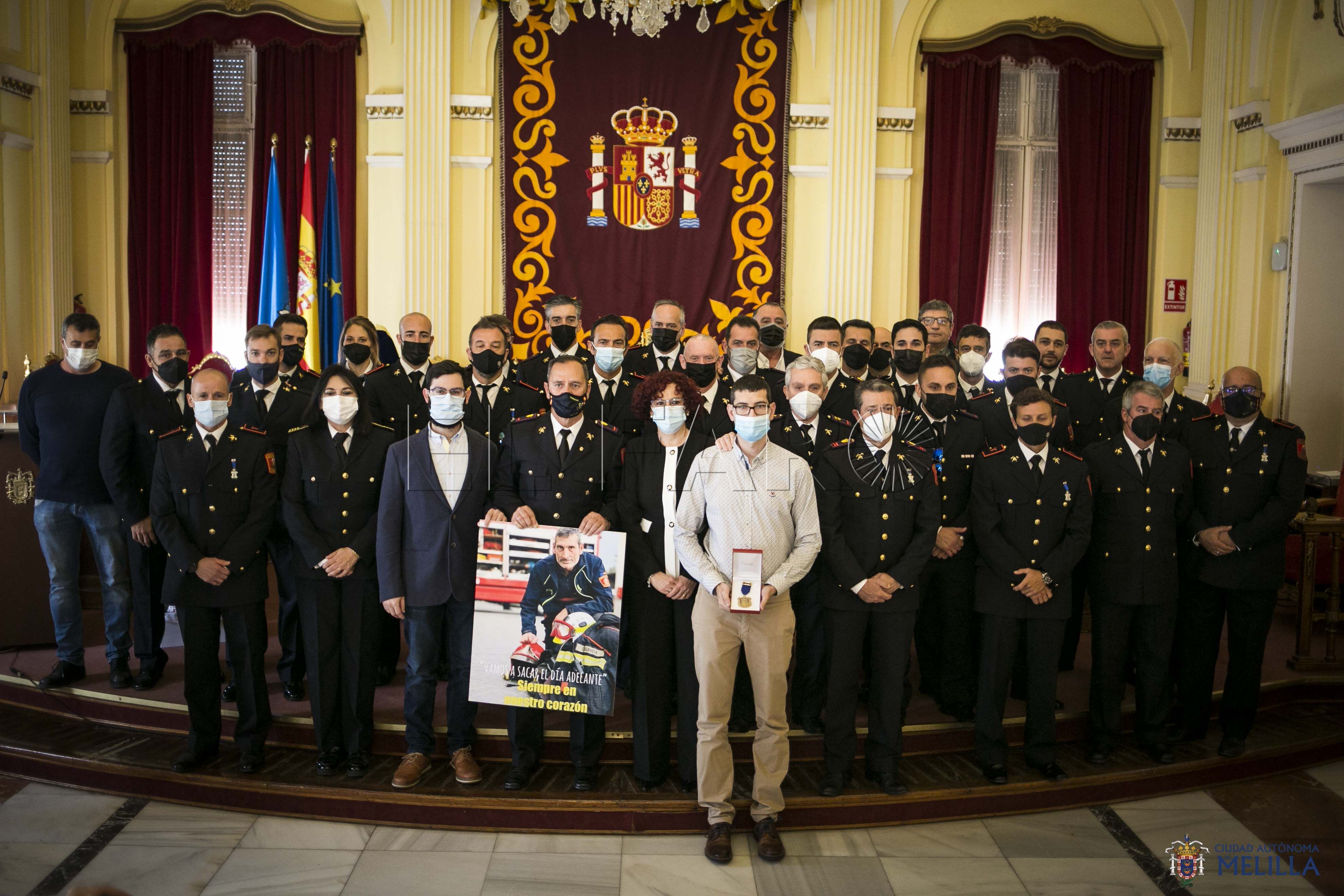 Sentido homenaje al sargento de bomberos Guillermo García