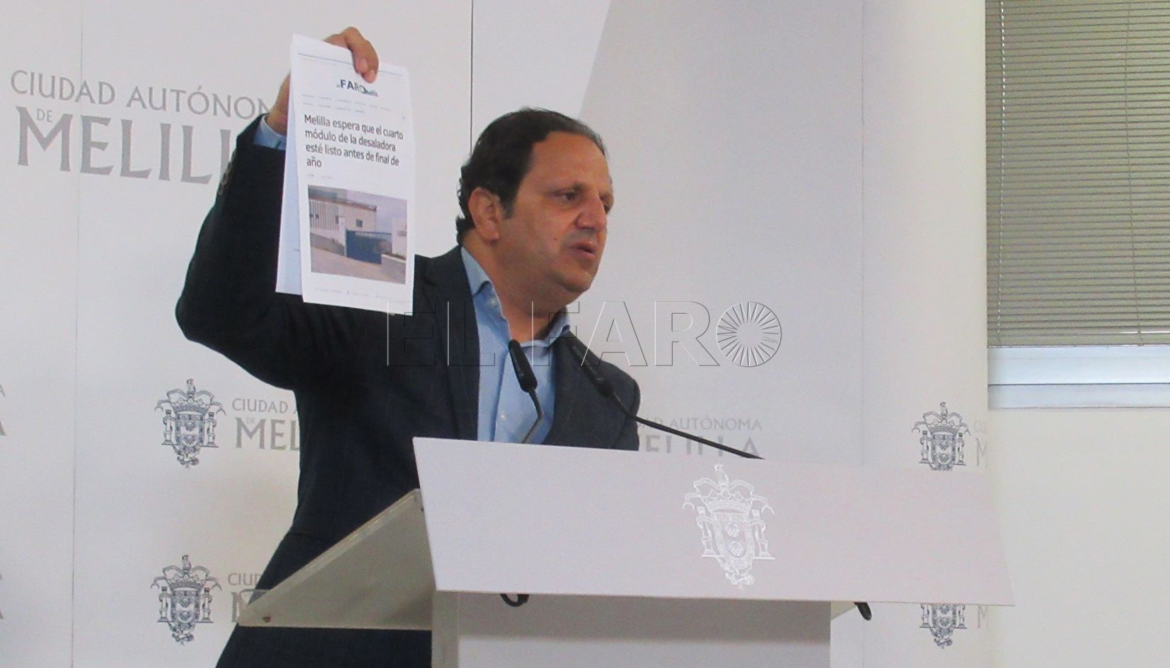 Mohatar defiende que el Gobierno local desatascó la obra del cuarto módulo de la desaladora