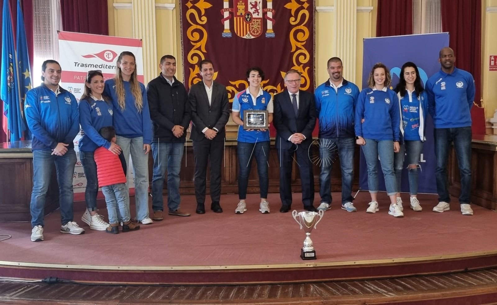 El Melilla Sport Capital Femenino es recibido en el Salón Dorado de la Asamblea
