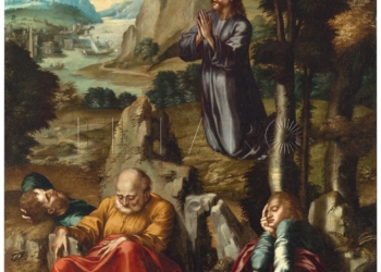 ‘La Oración en el Huerto’, colección Museo Nacional del Prado. Luis de Morales, hacia 1545.