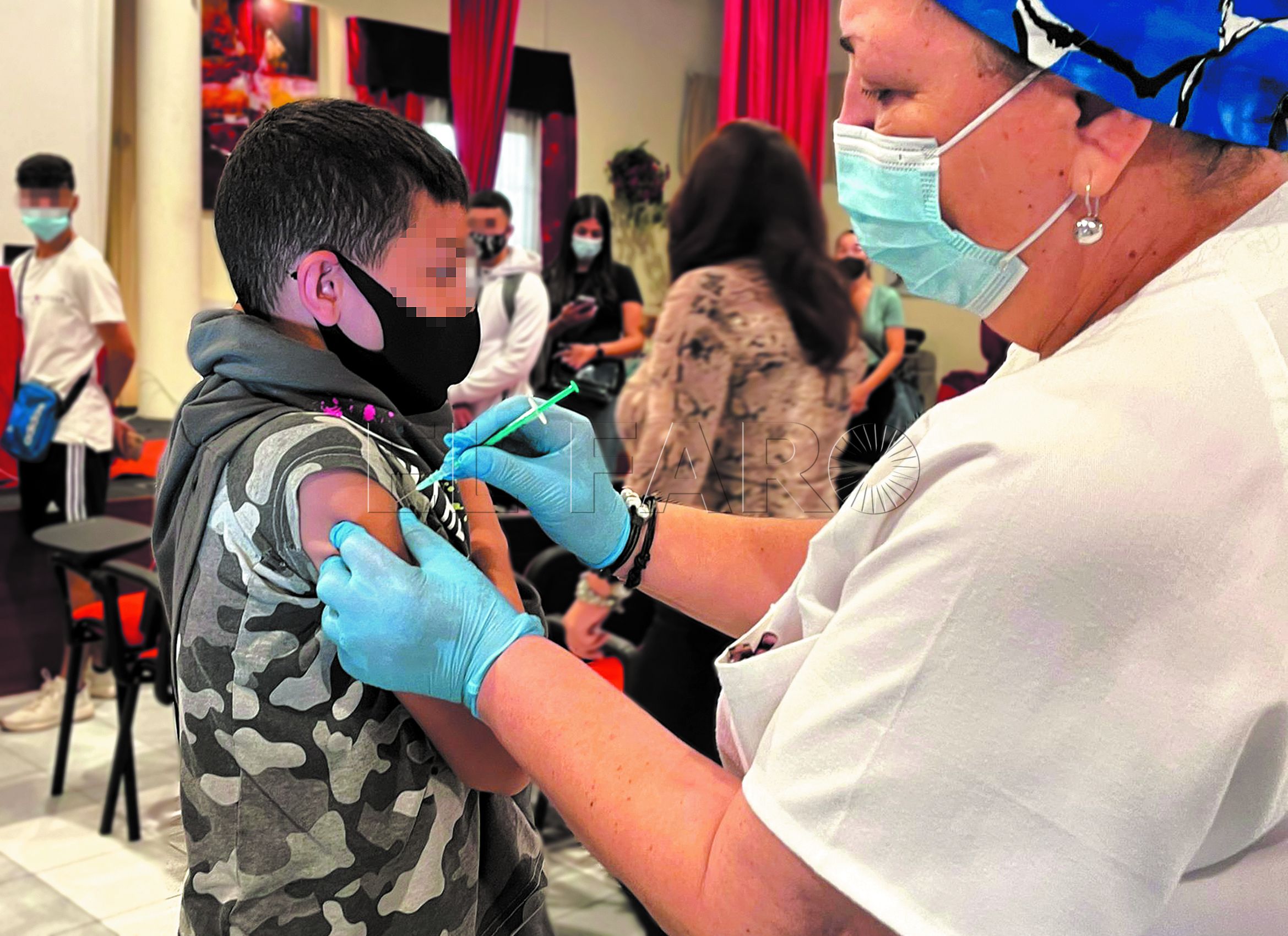 A finales de enero se llevó a cabo la vacunación en los colegios de la ciudad.