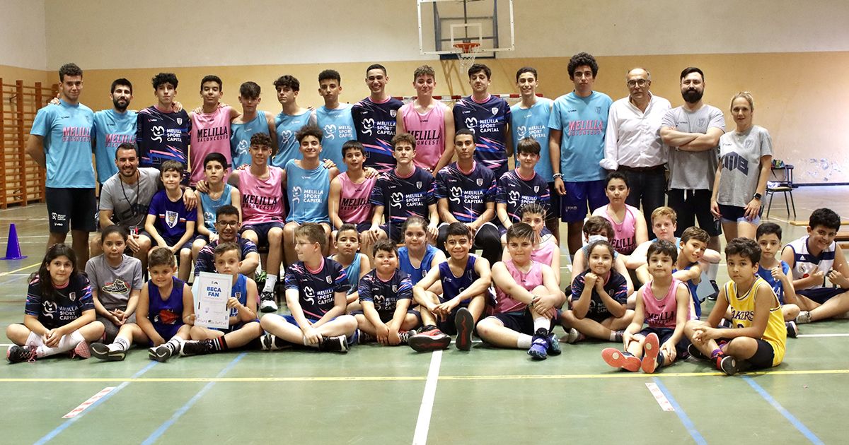 La cantera del Melilla Sport Capital Baloncesto pone fin a su temporada con el All-Star CMB