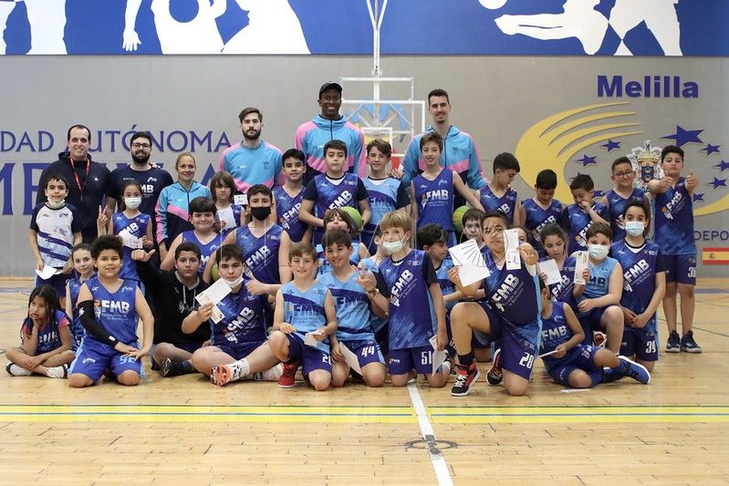 Dedovic, Barro y Rakocevic visitan la cantera del Soler y la Escuela de la FMB