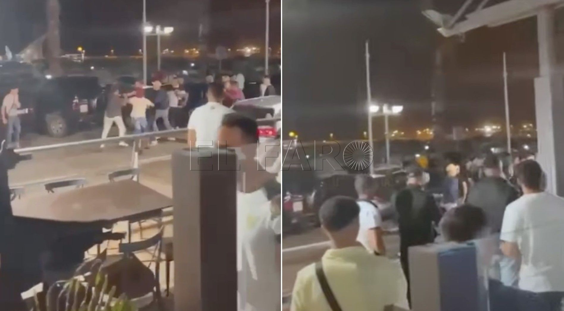 Al menos un herido en una bronca multitudinaria en Puerto Noray