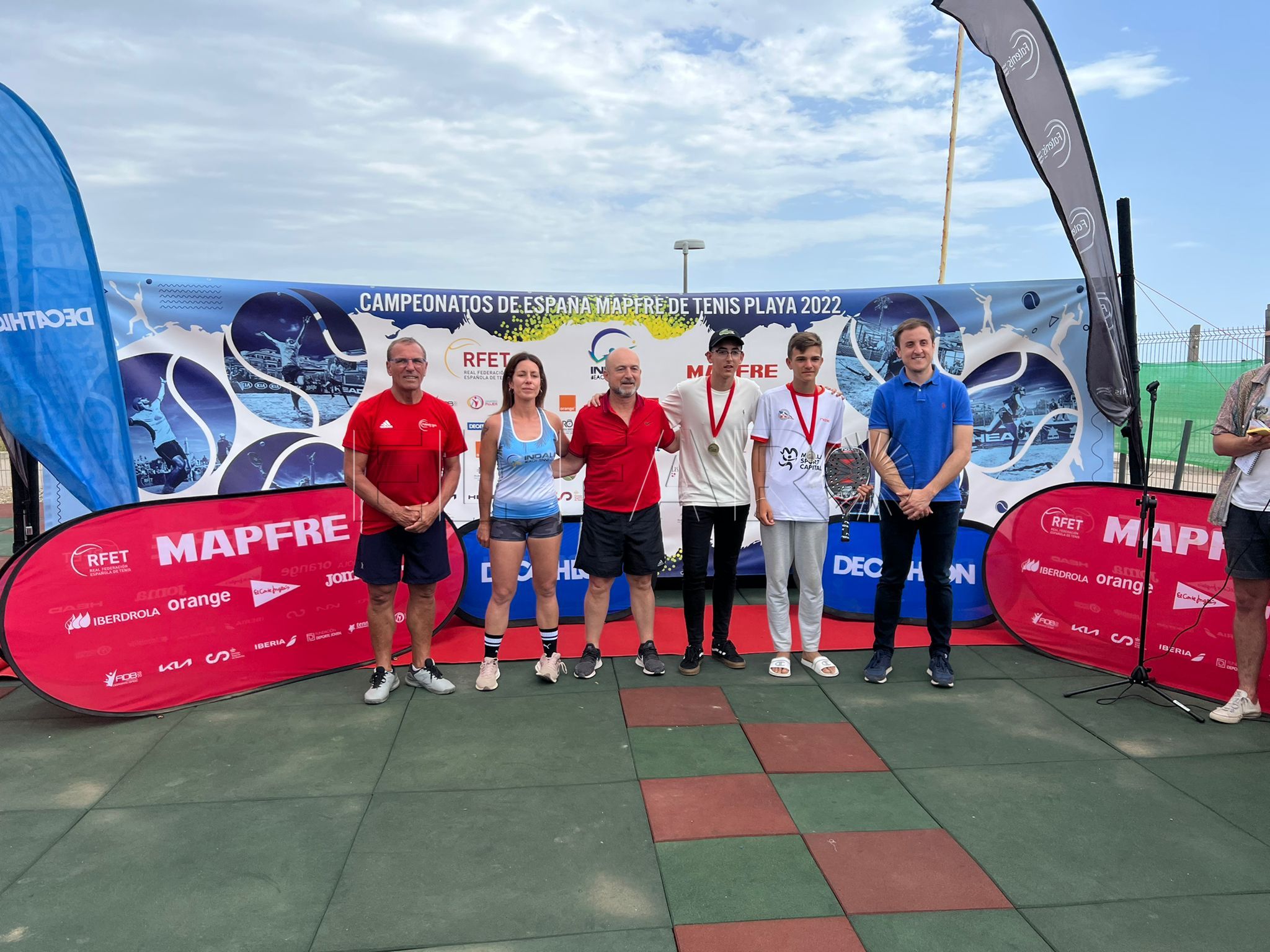 Grandes resultados del tenis playa local en el Nacional