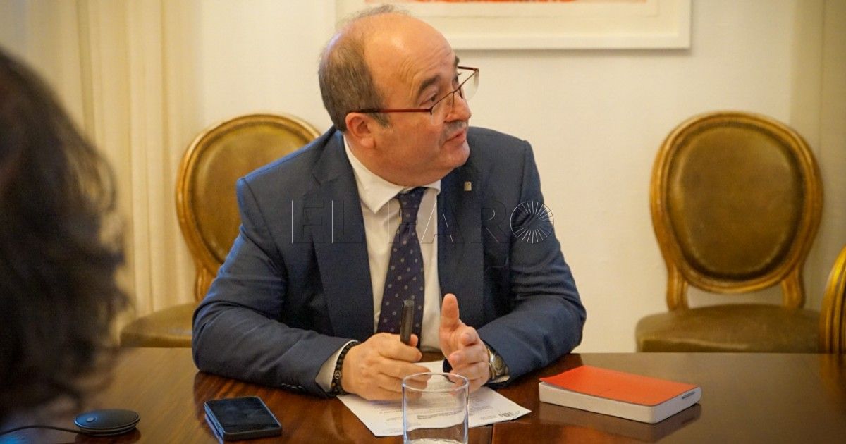La visita del ministro Miquel Iceta