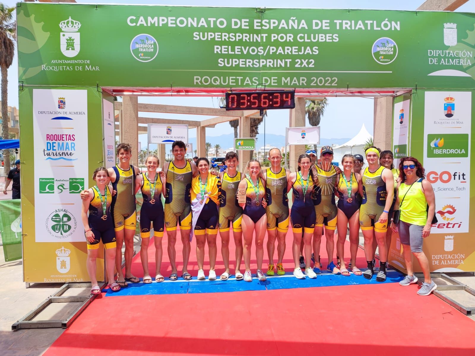 Tres medallas para el Atlético Melilla en el Nacional Supersprint de triatlón