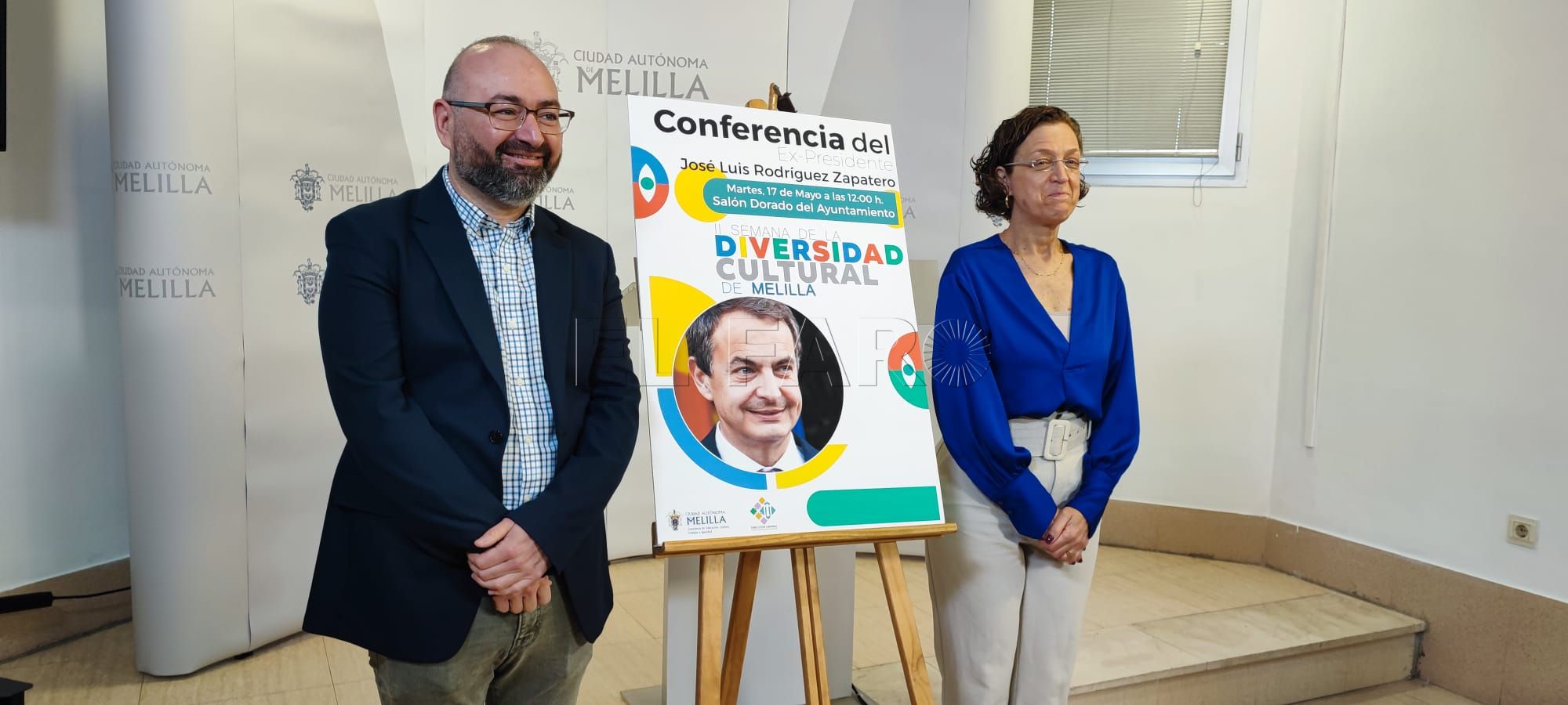 Zapatero visitará Melilla este mes para dar una conferencia