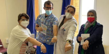 De izquierda a derecha, Vanesa Martínez, José Manuel Krivocheya, María Falcón y Samira Buzzian.