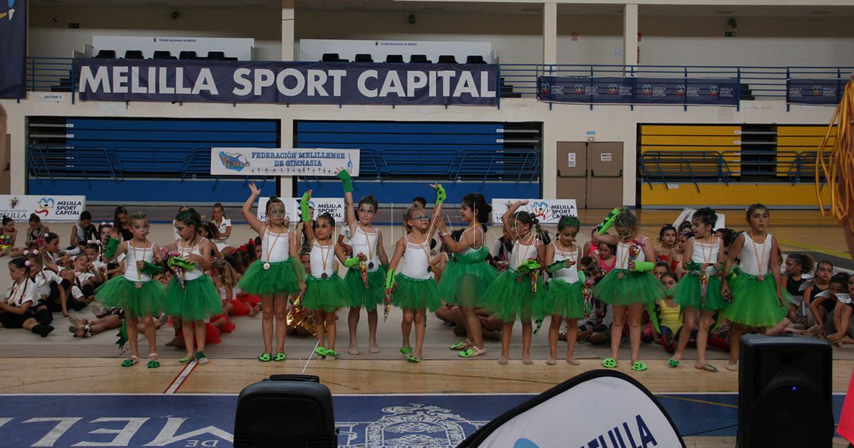 La gimnasia rítmica melillense pone fin a su temporada con un excelso festival