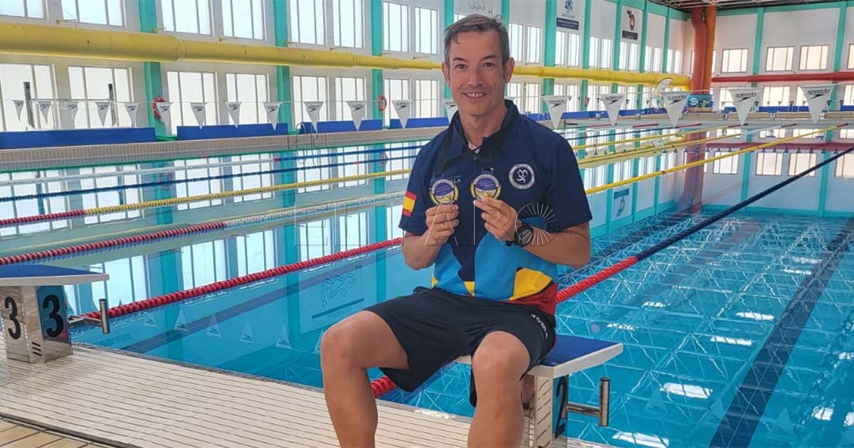 Miguel Puertas del Club Natación Melilla se trae dos oros de Cádiz