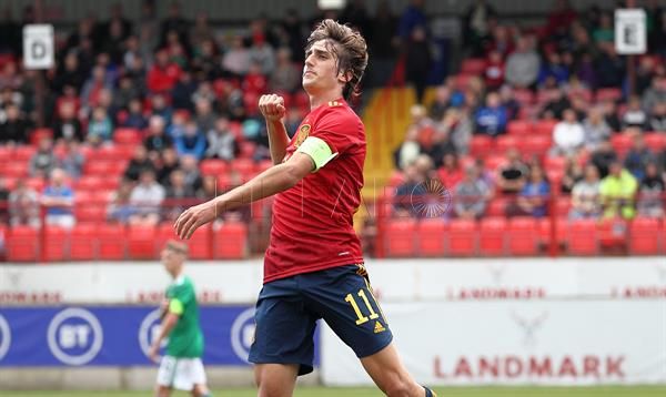 Entrenamiento de recuperación tras la goleada a Irlanda del Norte de la Sub-21 de España