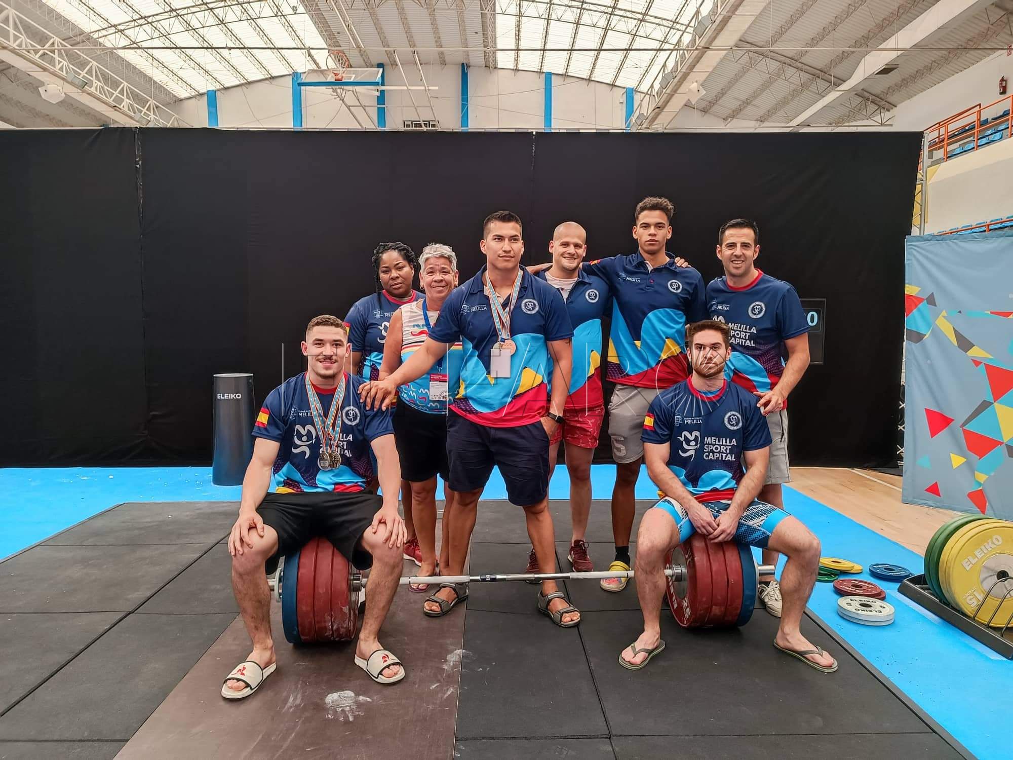Ocho medallas en el Nacional Absoluto de halterofilia