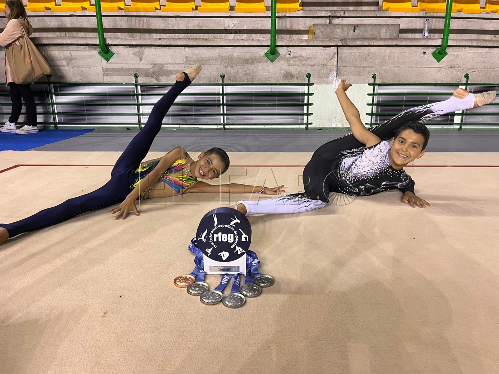 Leo Faus y Neizan Buyemaa se traen un gran botín de medallas del Nacional de gimnasia rítmica masculino