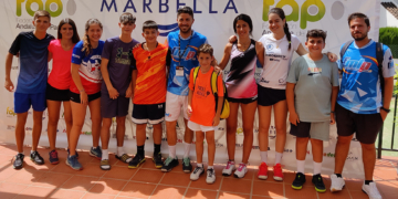 Representación melillense en la prueba disputada en Marbella.