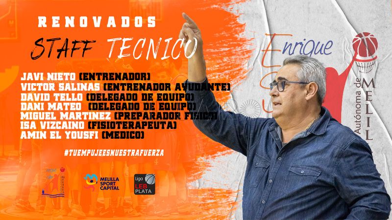 Renovado el cuerpo técnico del MSC Enrique Soler de la Liga LEB Plata de baloncesto